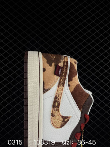 Jordan Air Jordan 1 Low Year Of The Horse White Brown Red Beige EU 36-45 Sneaker - Unisex (BS-79653)