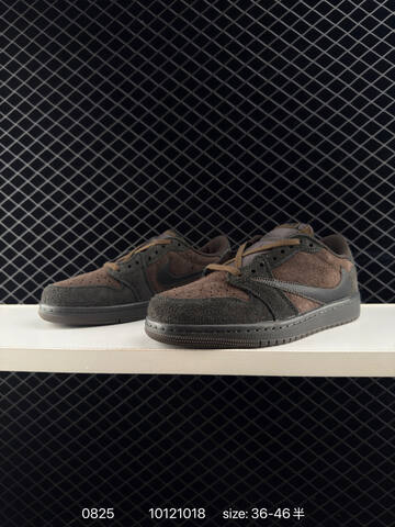 Jordan Air Jordan 1 Low Travis Scott Reverse Mocha Dark Brown Black EU 36-46 Sneaker - Unisex (BS-80840)