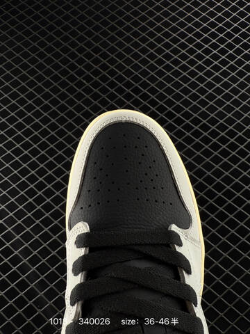 Jordan Air Jordan 1 Low Black Light Grey Pale Yellow EU 36-46 Sneaker - Unisex (BS-80530)