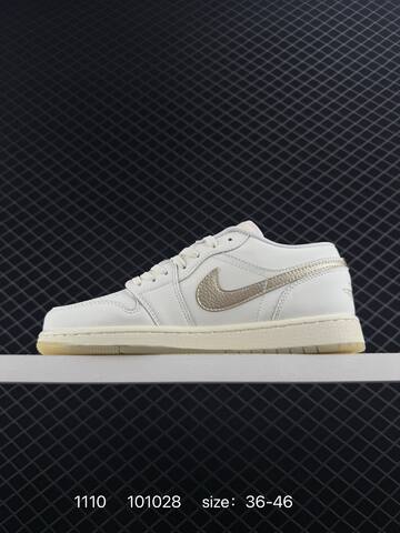 Jordan Air Jordan 1 Low SE White Metallic Gold Cream EU 36-46 Sneaker - Unisex (BS-80308)