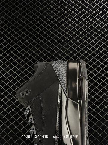 Jordan Air Jordan 3 Retro Black Dark Grey EU 36-47 Basketball Shoe - Unisex (BS-80320)