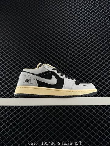 Jordan Air Jordan 1 Low Black Cream Light Grey EU 36-45 Sneaker - Unisex (BS-81205)