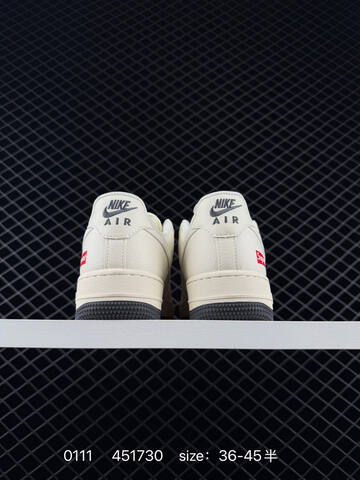 Nike Air Force 1 Off White Dark Grey Red EU 36-45 Sneaker - Unisex (BS-79846)