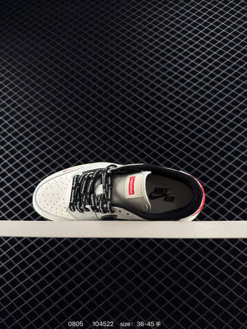 Jordan Air Jordan 1 Low OG SP Off White Black Red Sail EU 36-45 Sneaker - Unisex (BS-80967)