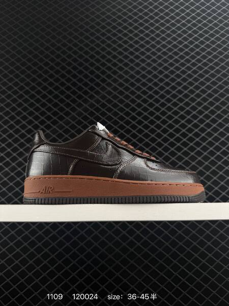 Nike Air Force 1 Low 07 dark brown black with gum sole 36-45 casual lifestyle