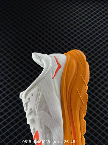HOKA ONE ONE Clifton 10 White Orange EU 36-45 Running Shoe Running Sneakers - Unisex (BS-86488)