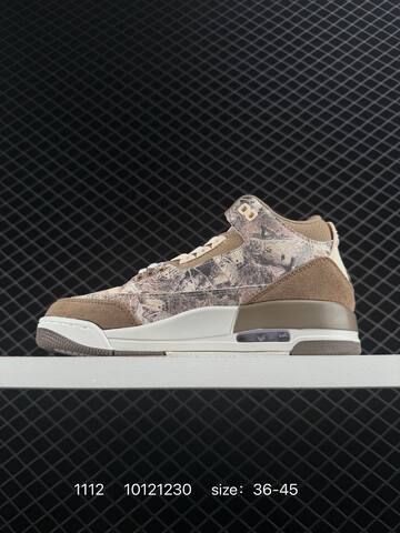 Jordan Air Jordan 3 Retro Brown Beige White EU 36-45 Basketball Shoe - Unisex (BS-80300)
