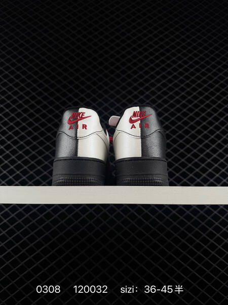 Nike Air Force 1 07 Red White Black Silver EU 36-45 lifestyle