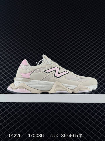 New Balance 9060 U9060AJD Beige Pink White Black EU 36-46 5 Sneaker - Unisex (BS-82360)