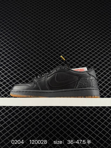 Jordan Air Jordan 1 Low Black Gum Brown EU 36-47 5 Sneaker - Unisex (BS-79721)
