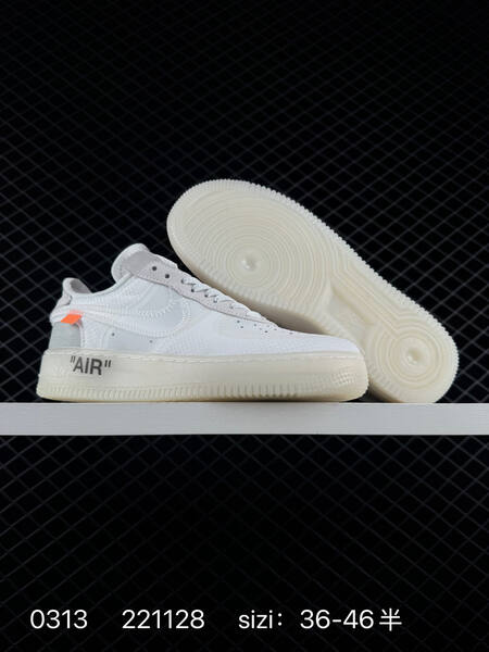 Nike Air Force 1 Low Off-White Volt Black and Black White EU 36-46 5 lifestyle