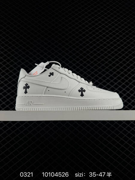 Nike Air Force 1 07 CW2288-111 white with black star graphics 35-47 5 lifestyle