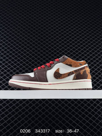 Jordan Air Jordan 1 Low Year Of The Horse White Brown Red Beige EU 36-47 Sneaker - Unisex (BS-79712)