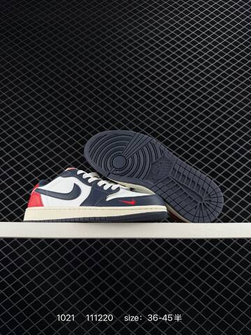 Jordan Air Jordan 1 Low White Navy Red Sail EU 36-45 Sneaker - Unisex (BS-80461)