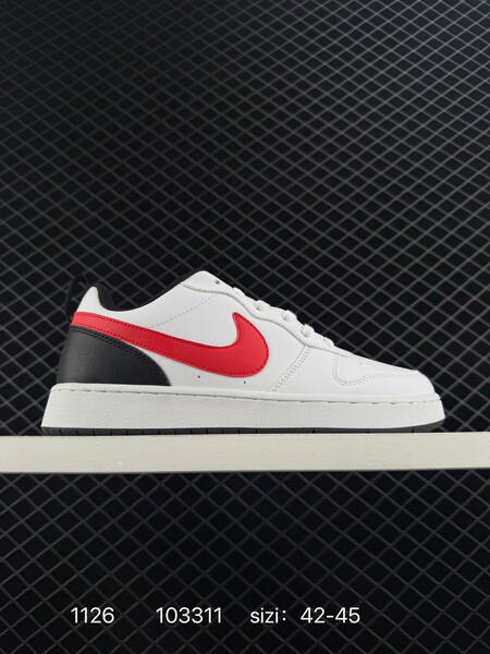 Nike Court Borough Low 2 Black Red White EU 40-45 casual lifestyle