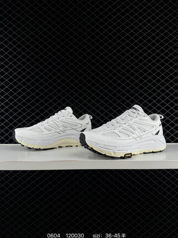 HOKA ONE ONE Mafate Speed 2 Low White Cream Black EU 36-45 Trail Shoe Trail Running Sneakers - Unisex (BS-86219)