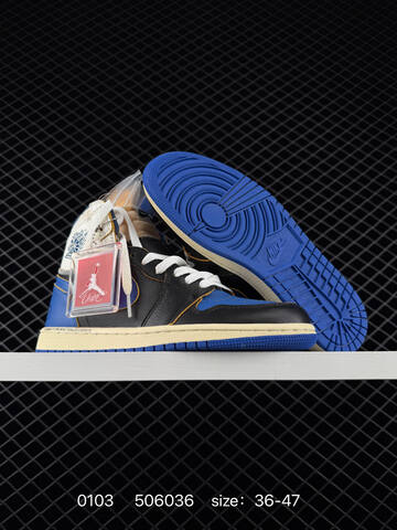 Jordan Air Jordan 1 High Black Blue White Cream EU 36-47 Basketball Shoe - Unisex (BS-79916)