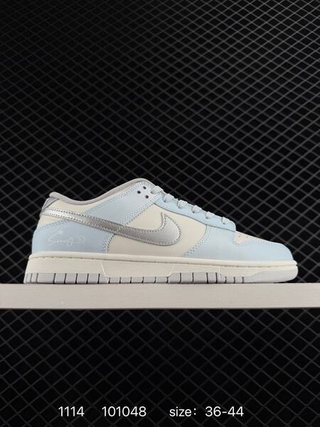Nike SB Dunk Low light blue cream white with silver swoosh 36-44 skate lifestyle