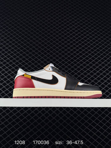 Jordan Travis Scott x Air Jordan 1 Low OG Black White Red Gum EU 36-47 5 Sneaker - Unisex (BS-80087)