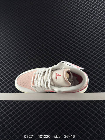 Jordan Air Jordan 1 Low Strawberry Milkshake White Light Pink Coral Sail EU 36-46 Sneaker - Unisex (BS-80824)