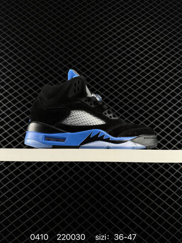 Jordan Air Jordan 5 Black Blue Silver EU 36-47 Basketball Shoe - Unisex (BS-79516)
