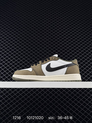 Jordan Air Jordan 1 Low White Olive Black Sail EU 36-45 Sneaker - Unisex (BS-80054)