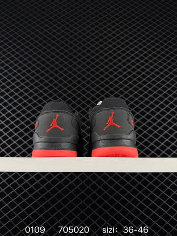 Jordan Flight Court Black Bright Red EU 36-46 Sneaker - Unisex (BS-79864)