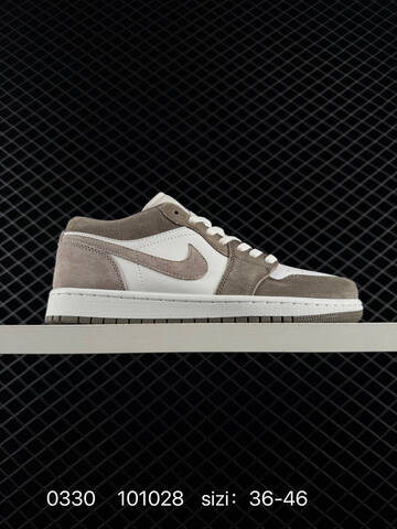 Jordan Air Jordan 1 Low White Brown Grey EU 36-46 Sneaker - Unisex (BS-79582)