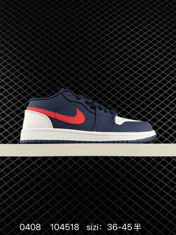 Jordan Air Jordan 1 Low White Navy Grey EU 36-45 Sneaker - Unisex (BS-79531)