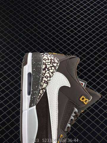 Jordan Air Jordan 3 Retro Dark Brown White Yellow Black EU 36-44 Basketball Shoe - Unisex (BS-81160)