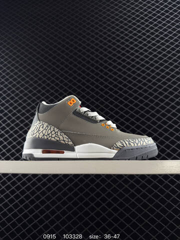 Jordan Air Jordan 3 Retro White Grey Blue Cream EU 36-47 Basketball Shoe - Unisex (BS-80704)