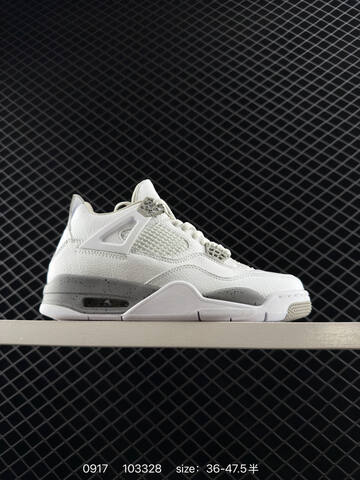 Jordan Air Jordan 4 Retro Black Yellow Olive Green White EU 36-47 5 Basketball Shoe - Unisex (BS-80690)