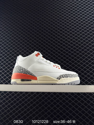 Jordan Air Jordan 3 Retro White Black Cream Red Blue EU 36-46 Basketball Shoe - Unisex (BS-80802)