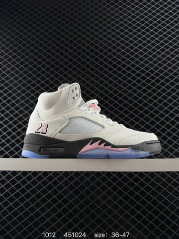 Jordan Air Jordan 5 Retro High HQ7978-101 White Red Black Blue EU 36-47 Basketball Shoe - Unisex (BS-80531)