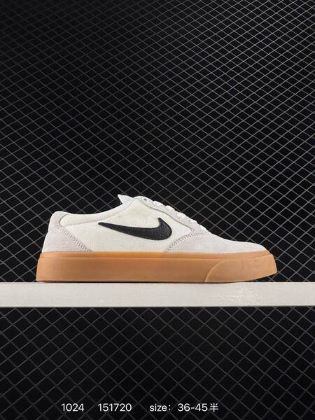 Nike SB Chron Solarsoft beige tan suede with red swoosh and white sole 36-45 5 skate lifestyle