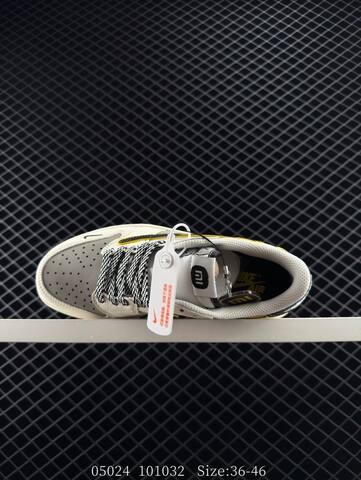 Jordan Air Jordan 1 Low Travis Scott Reverse Mocha Xiaomi SU7 Custom Sail Grey Black Yellow EU 36-46 Sneaker - Unisex (BS-81305)