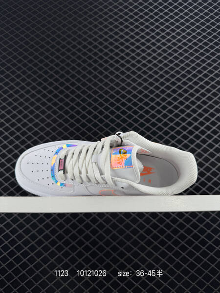 Nike Air Force 1 Low white black with neon green orange blue and purple accents EU 36-45 casual lifestyle