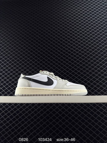 Jordan Air Jordan 1 Low White Grey Navy Gum EU 36-46 Sneaker - Unisex (BS-80829)