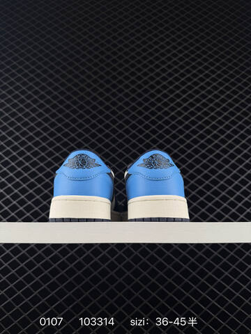 Jordan Air Jordan 1 Low OG White Dark Navy Blue Sail EU 36-45 Sneaker - Unisex (BS-79877)