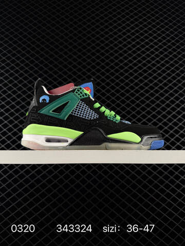 Jordan Air Jordan 4 Retro Kaws Cool Grey Black EU 36-47 Basketball Shoe - Unisex (BS-79639)