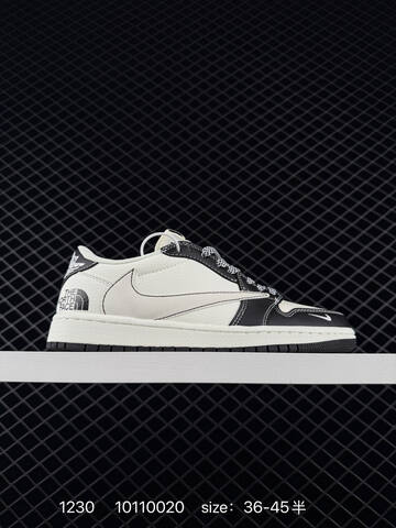 Jordan Air Jordan 1 Low Travis Scott Custom White Grey Black Yellow Red EU 36-45 Sneaker - Unisex (BS-79942)
