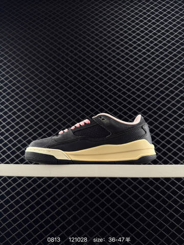 Jordan Flight Court Black Pale Pink Cream Yellow EU 36-47 Sneaker - Unisex (BS-80924)