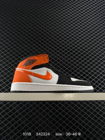 Jordan Air Jordan 1 Mid Black White Light Grey EU 36-46 Basketball Shoe - Unisex (BS-80491)