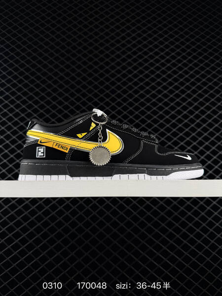 Nike Dunk Low Retro black yellow white EU 36-45 skate lifestyle