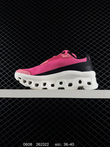 On Cloudmonster 2 Hot Pink Black White EU 36-40 Running Shoe Running Sneakers - Unisex (BS-85186)