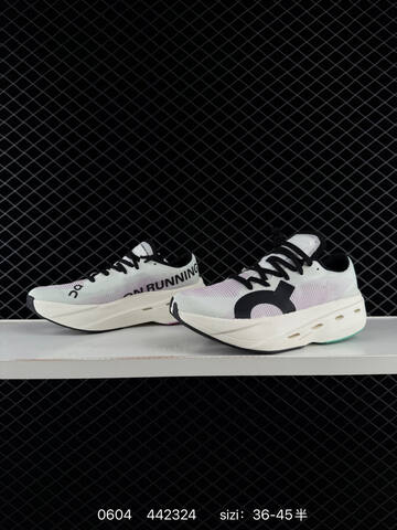 On Cloudboom White Black Purple EU 36-45 Running Shoe Running Sneakers - Unisex (BS-85205)