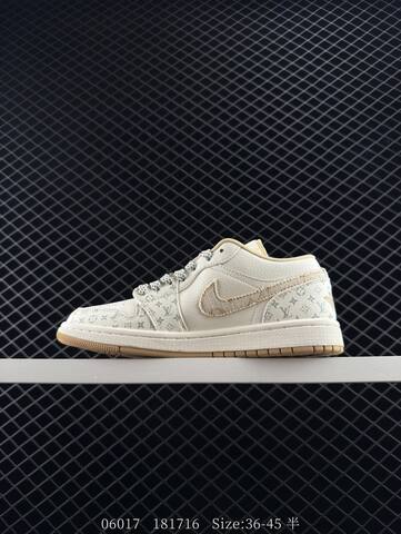 Jordan Air Jordan 1 Low Off White Light Green Beige EU 36-45 Skate Shoe - Unisex (BS-81190)