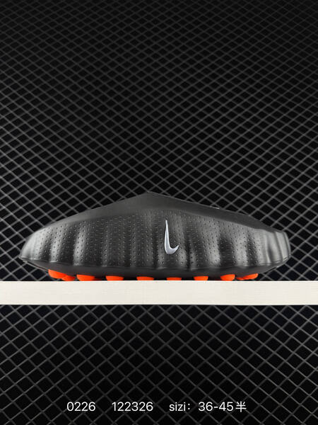 Nike Mind 001 Recovery Slide black with orange accents 36-45 lifestyle