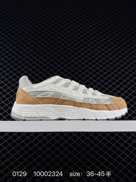 Nike P-6000 cream tan white with red accents EU 36-45 running lifestyle