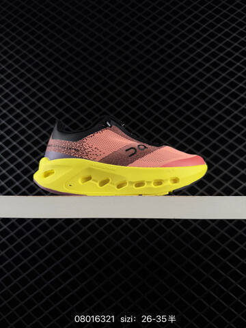 On Cloud 6 Coast White Coral Pink Purple 26-35 Running Shoe Running Sneakers - Women's (BS-84949)